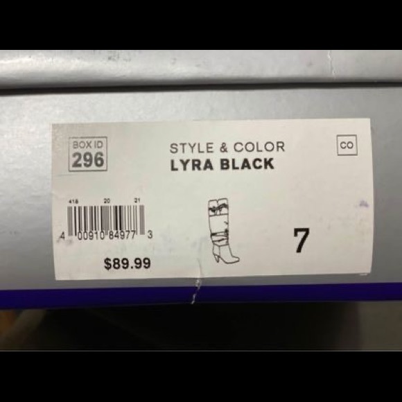 Black heeled boots mid calf length size 7 Apt. 9 - Picture 4 of 4